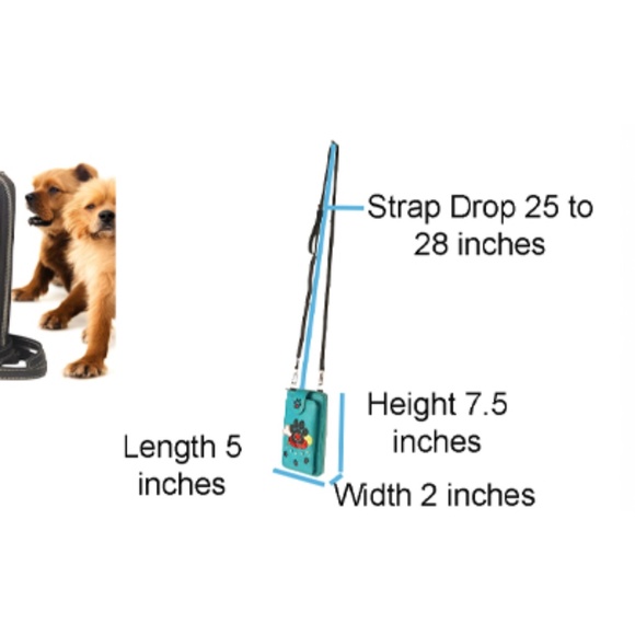 Dog Paw Print Small Cell Phone Purse Wallet Crossbody Bag For Women Cellphone - Picture 5 of 9